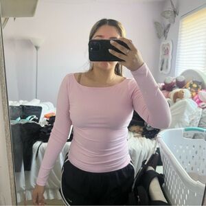 Forever 21 Light Pink Long Sleeve Top